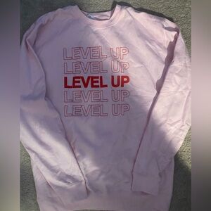 Pink 'Level Up' Sweatshirt